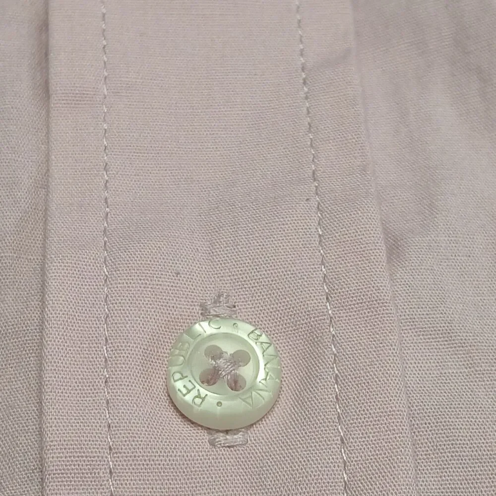 Banana Republic Mens XXL Purple Lavender Slim Long Sleeve Button Up Shirt Preppy